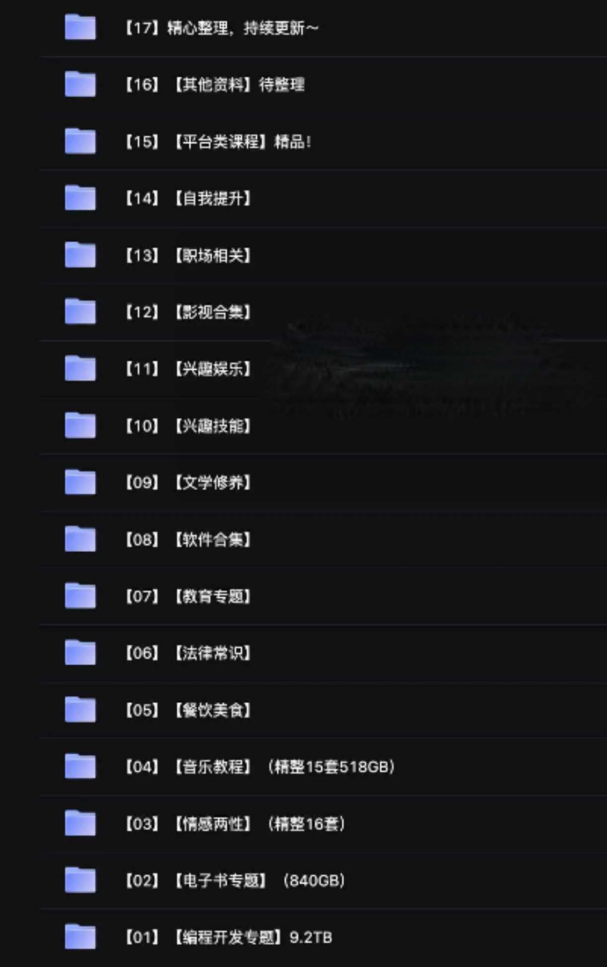 160TB阿里云盘资料大集合-黎明岛-互联网资源