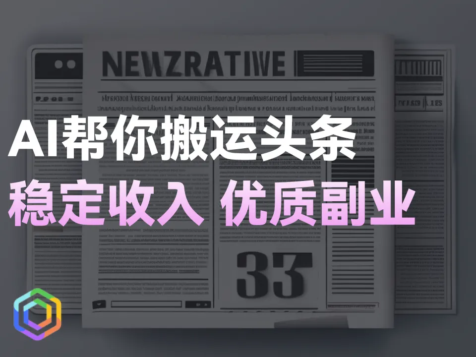 AI头条玩法！搬砖变现超简单！-黎明岛-互联网资源