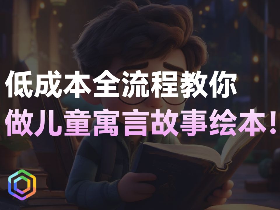 AI制作儿童故事动漫，低成本高回报的项目，全流程免费教学，不到八分钟就能学会！-黎明岛-互联网资源