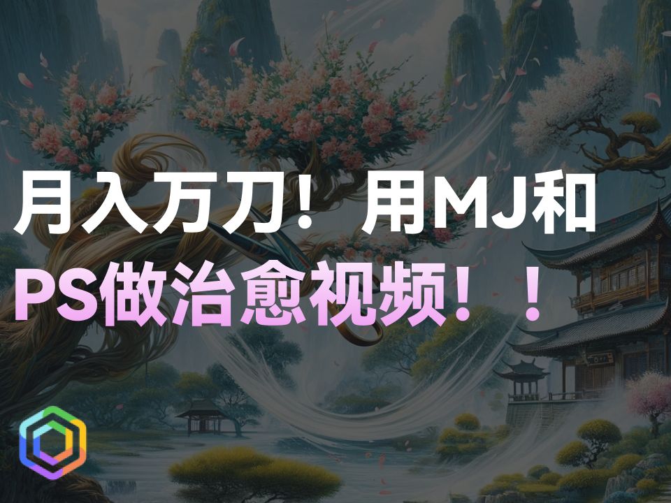 月入万刀！用Midjourney和Photoshop制作治愈视频！！-黎明岛-互联网资源