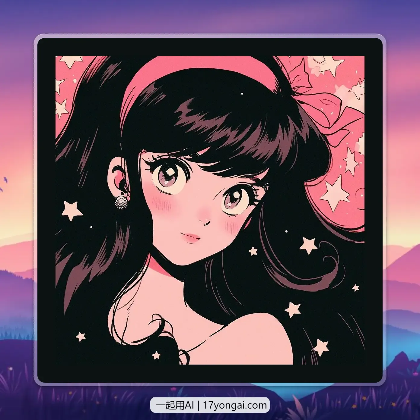 Midjourney 生成这样的旧漫头像