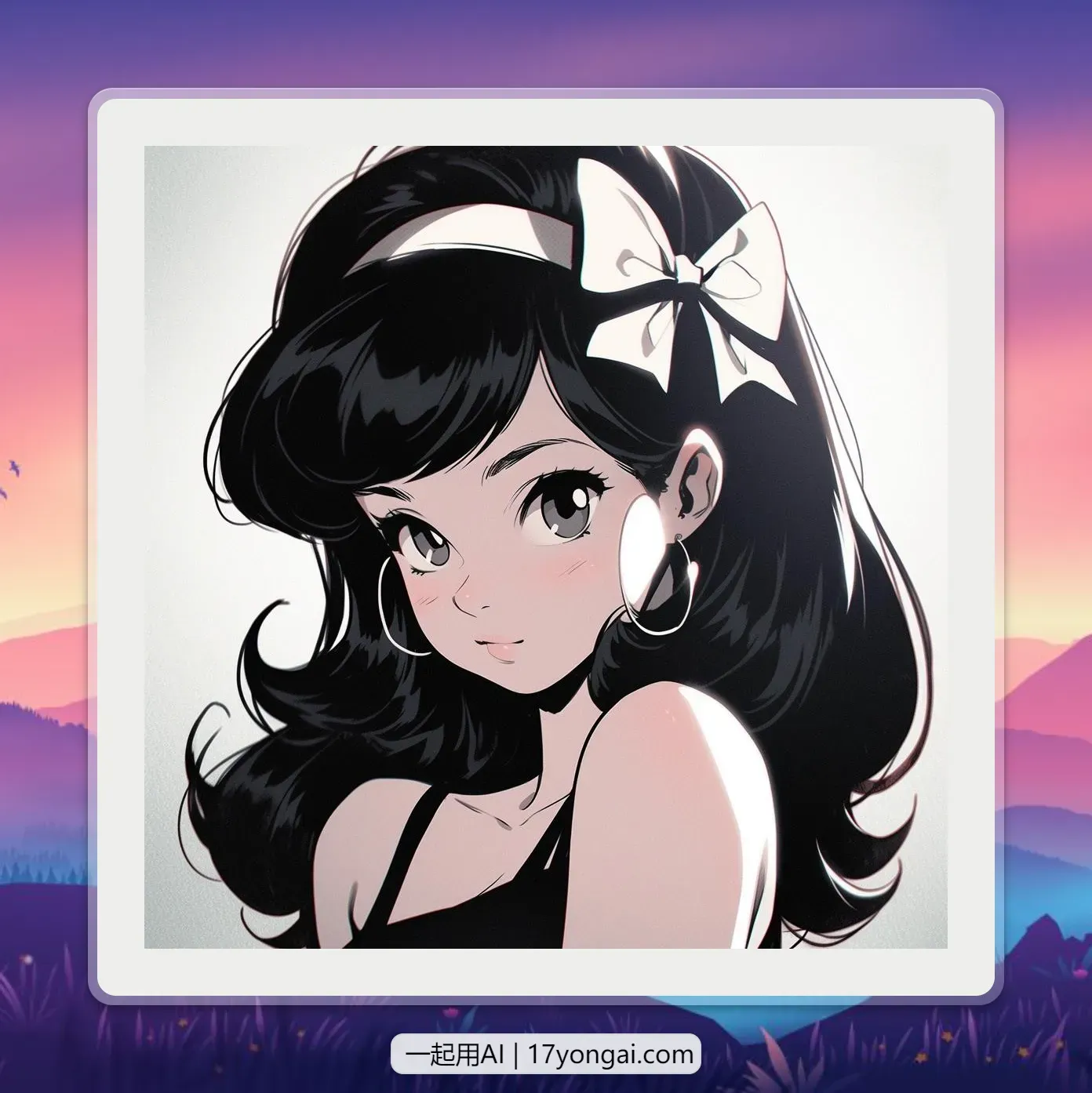 Midjourney 生成这样的旧漫头像