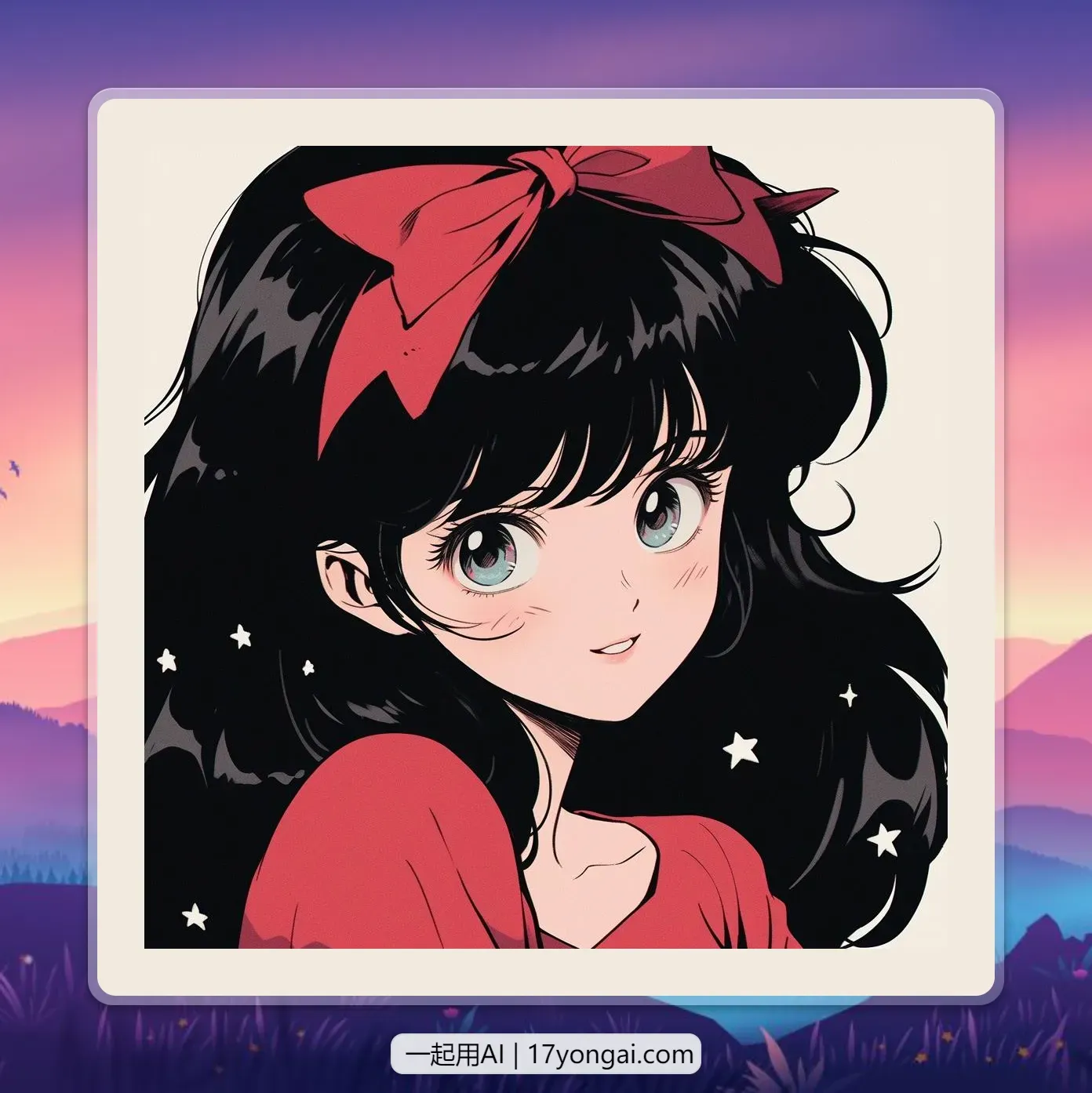 Midjourney 生成这样的旧漫头像