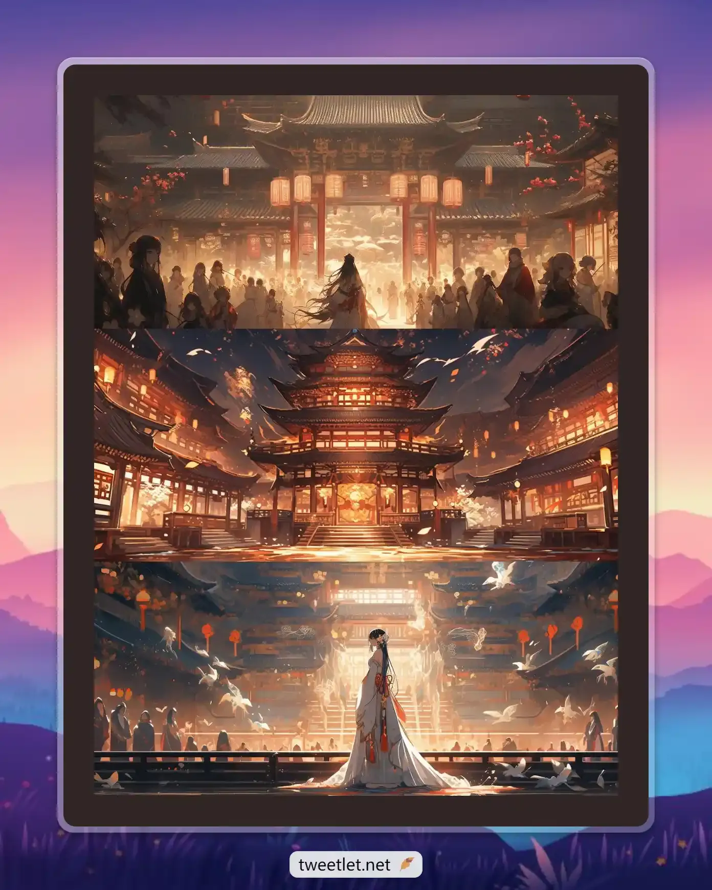 MJ制作建筑图片-古风建筑图-黎明岛-互联网资源