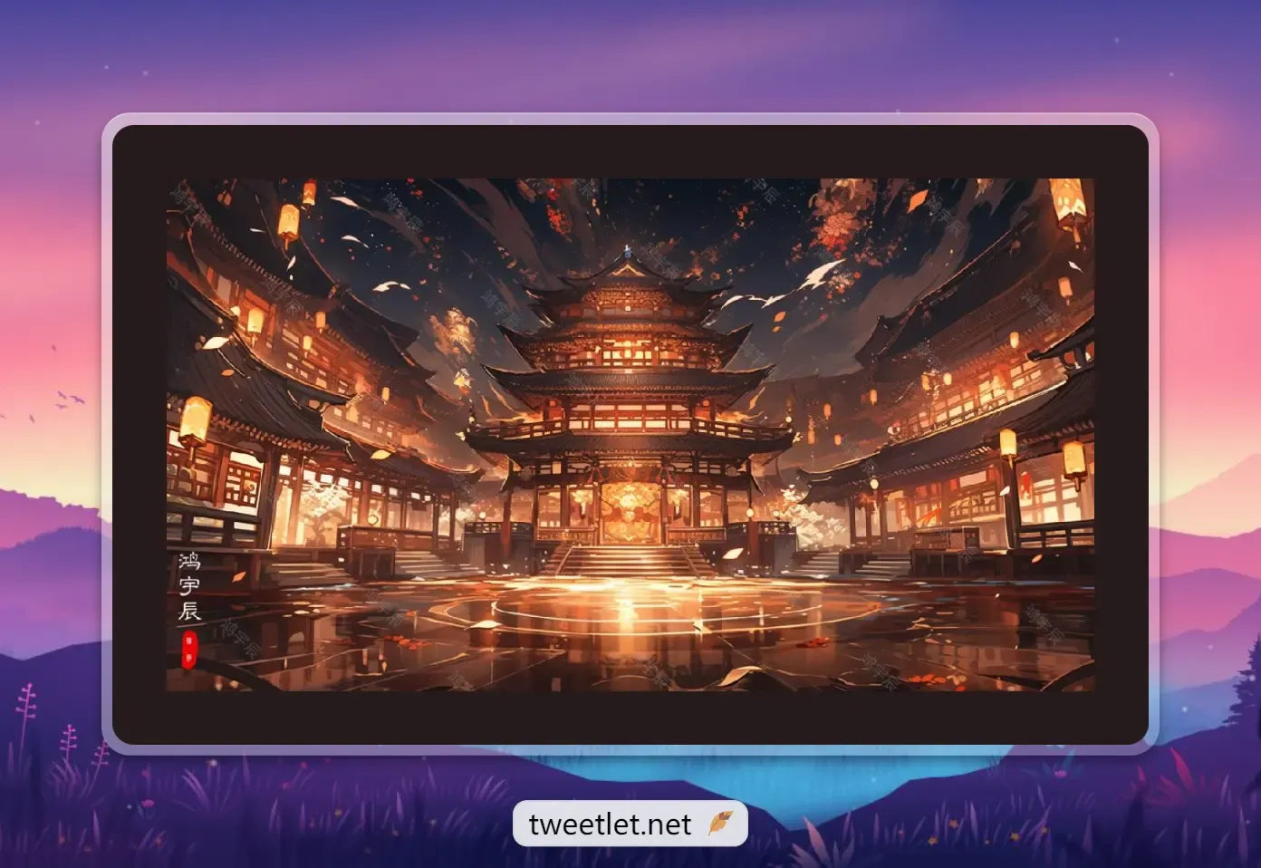 MJ制作建筑图片-古风建筑图