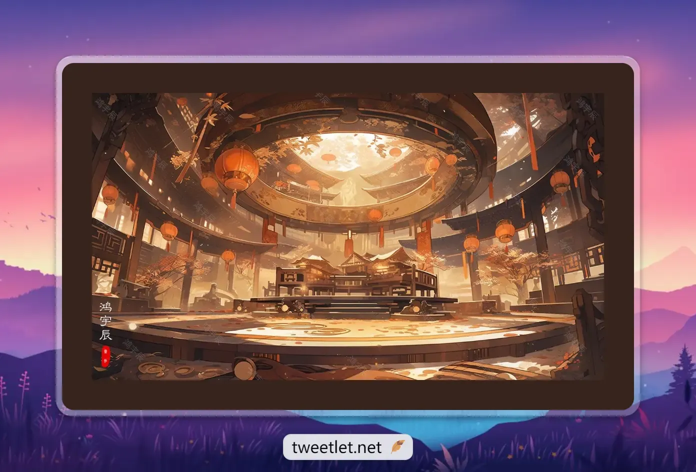 MJ制作建筑图片-古风建筑图