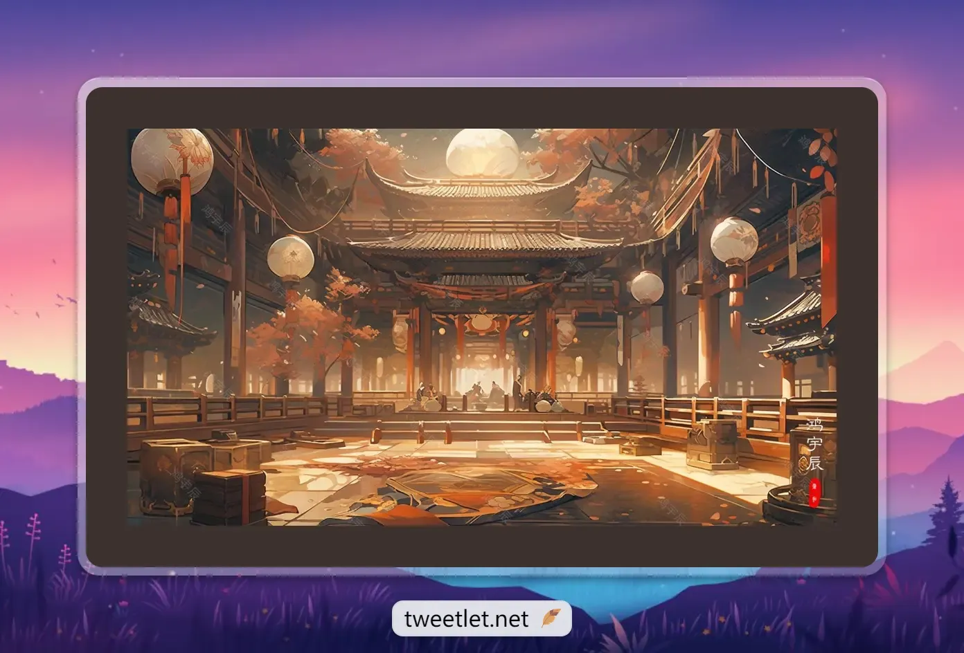 MJ制作建筑图片-古风建筑图