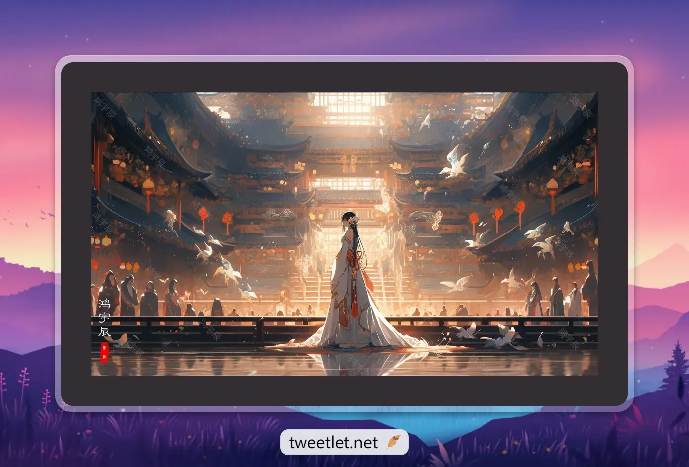 MJ制作建筑图片-古风建筑图