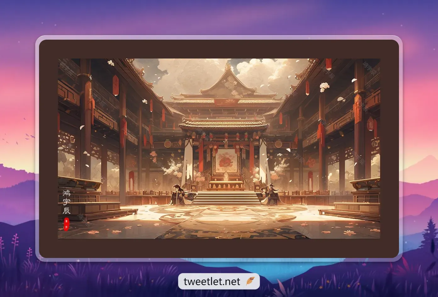 MJ制作建筑图片-古风建筑图