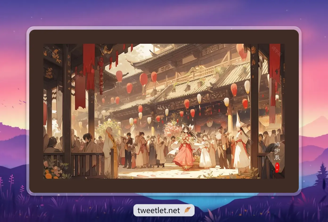 MJ制作建筑图片-古风建筑图