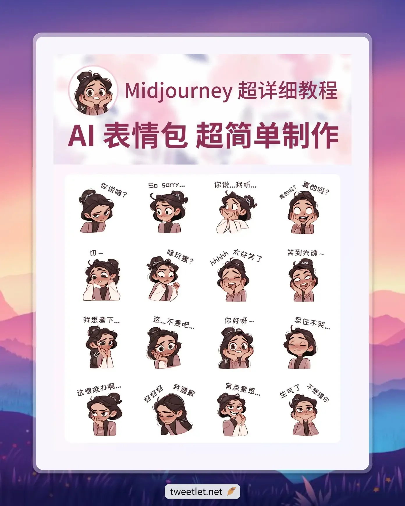 AI表情包制作教程 超简单-黎明岛-互联网资源