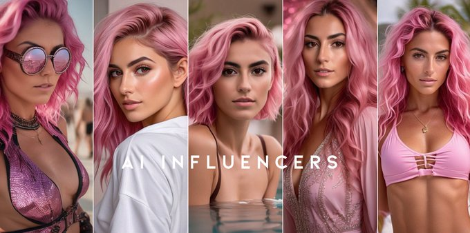 2024 年将是AI influencers的一年... 完全由人工智能生成的角色，可以参与、娱乐和赚钱！-黎明岛-互联网资源