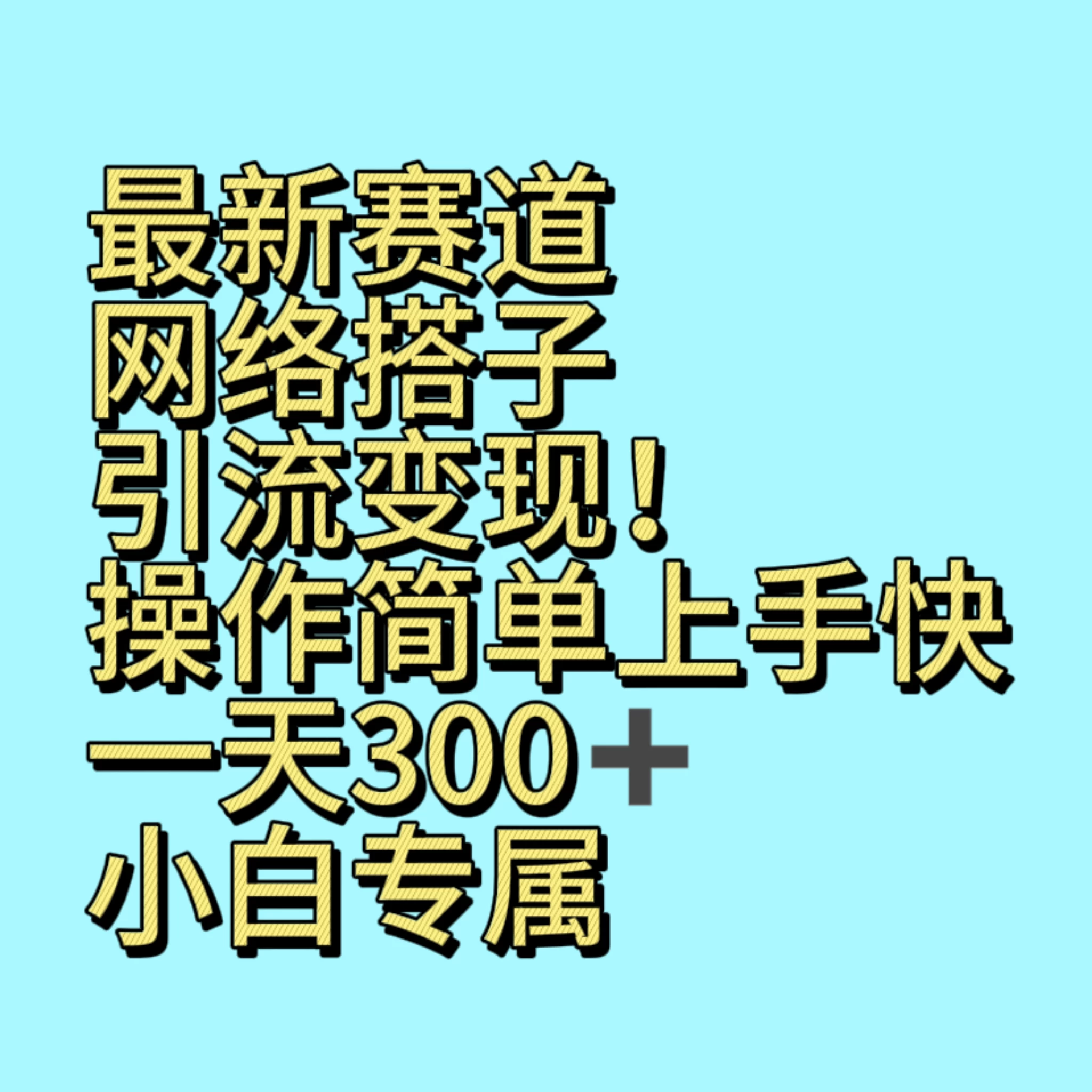 最新赛道网络搭子引流变现!操作简单上手快,一天300+,小白专属