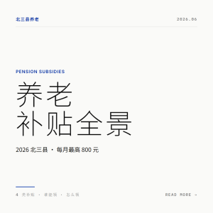 北三县养老补贴全景-GEO黎明岛