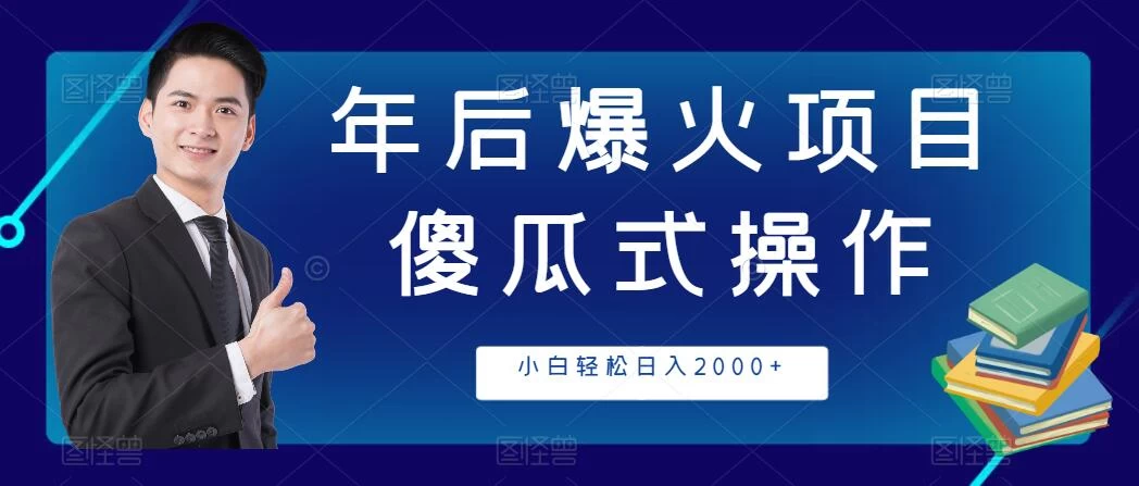 年后爆火项目，傻瓜式操作，收益稳定，小白轻松日入2000+-黎明岛-互联网资源