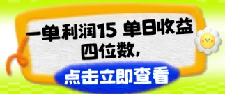 改手机套餐一单利润15，单日收益四位数，冷门蓝海项目-黎明岛-互联网资源