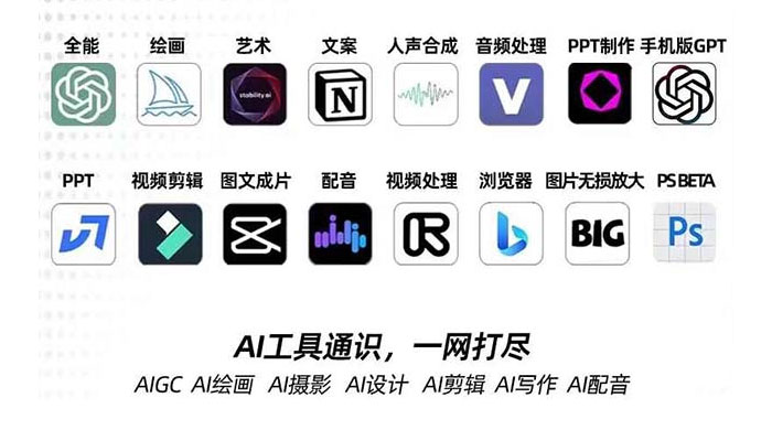 AIGC 全能特训营第 3 期：一次掌握 14 大主流 AI 工具，AI 工具通识，一网打尽
